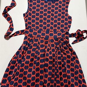 Sleeveless Small Women’s Dress in Navy and Red